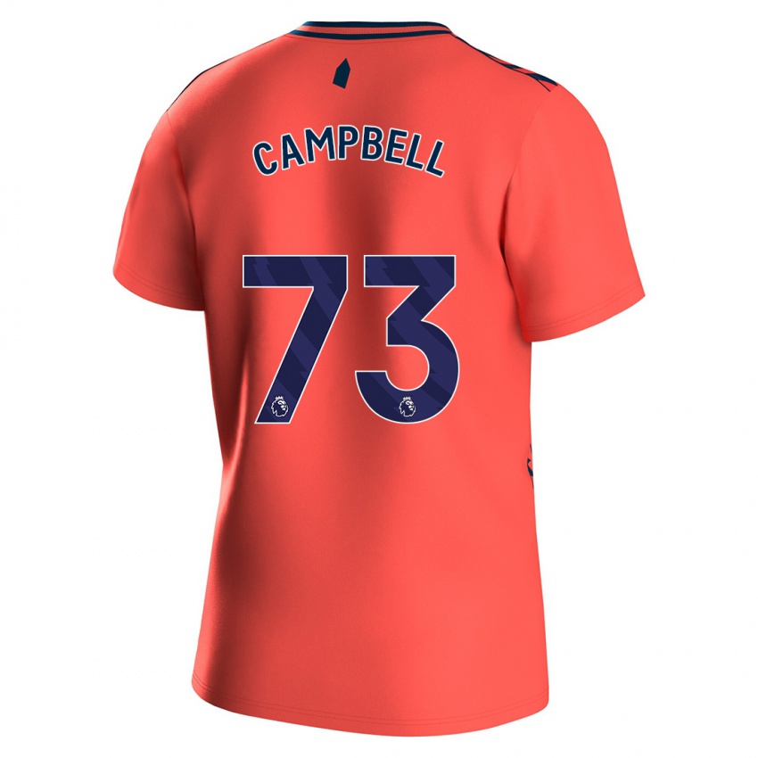 Kinder Elijah Campbell #73 Koralle Auswärtstrikot Trikot 2023/24 T-Shirt Österreich