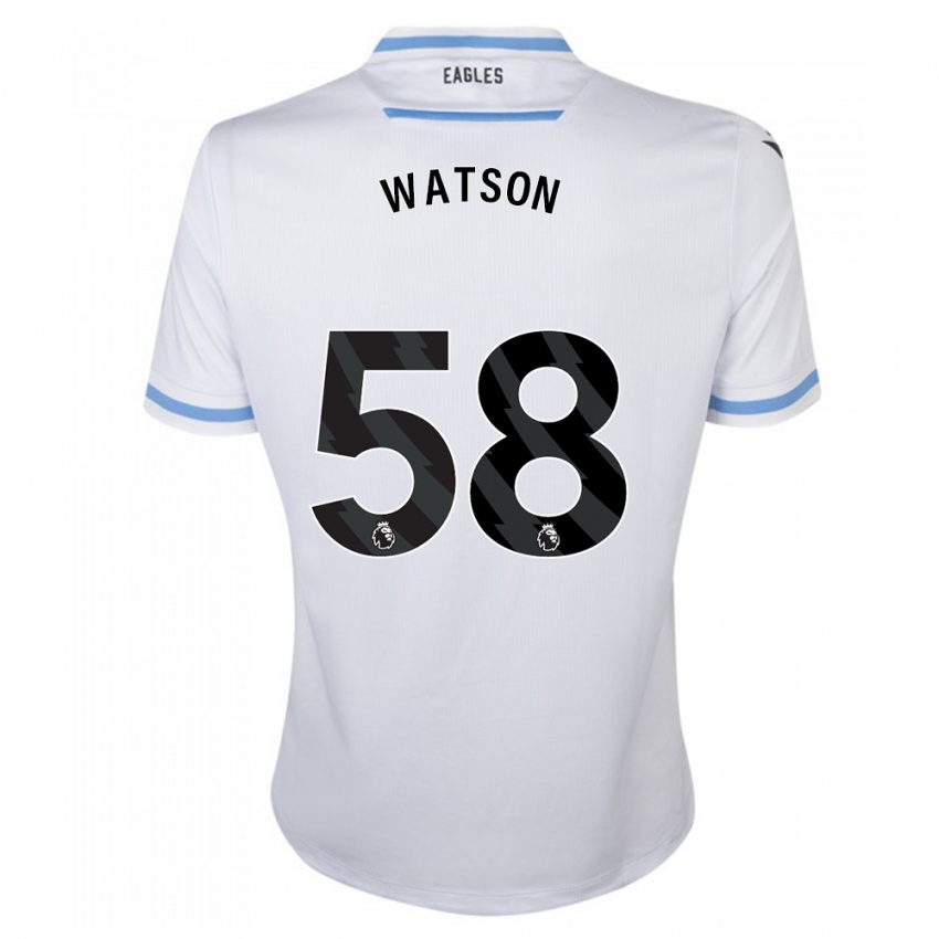 Kinder Noah Watson #58 Weiß Auswärtstrikot Trikot 2023/24 T-Shirt Österreich