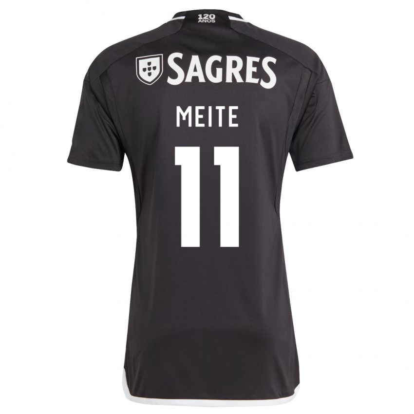 Kinder Soualiho Meite #11 Schwarz Auswärtstrikot Trikot 2023/24 T-Shirt Österreich