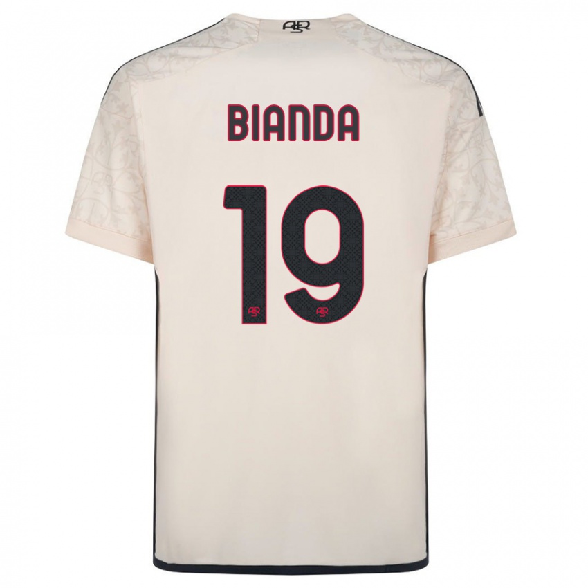 Kinder William Bianda #19 Cremefarben Auswärtstrikot Trikot 2023/24 T-Shirt Österreich