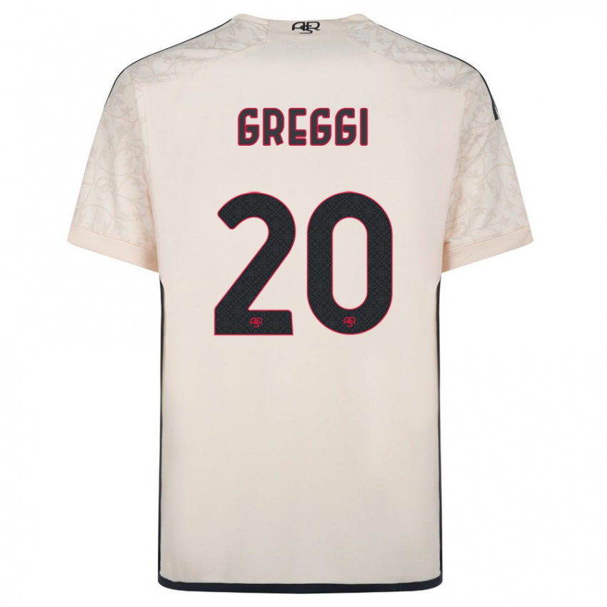 Kinder Giada Greggi #20 Cremefarben Auswärtstrikot Trikot 2023/24 T-Shirt Österreich