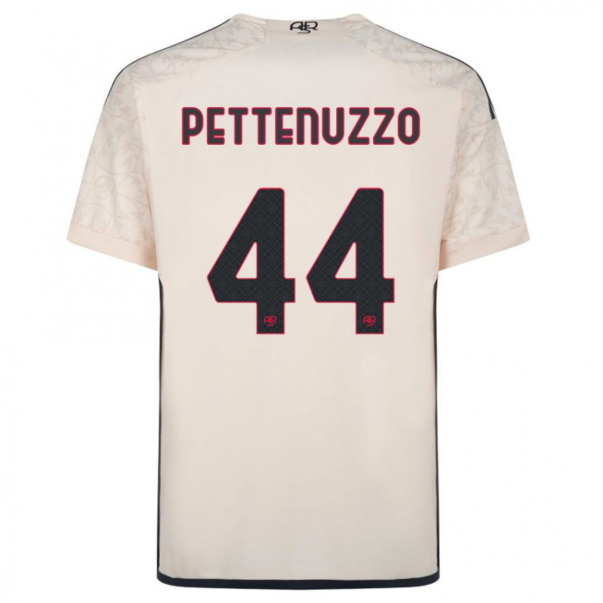 Kinder Tecla Pettenuzzo #44 Cremefarben Auswärtstrikot Trikot 2023/24 T-Shirt Österreich