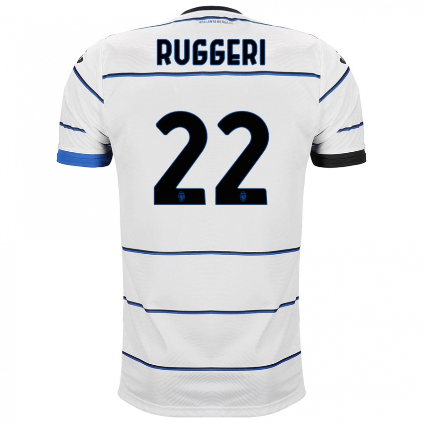 Kinder Matteo Ruggeri #22 Weiß Auswärtstrikot Trikot 2023/24 T-Shirt Österreich