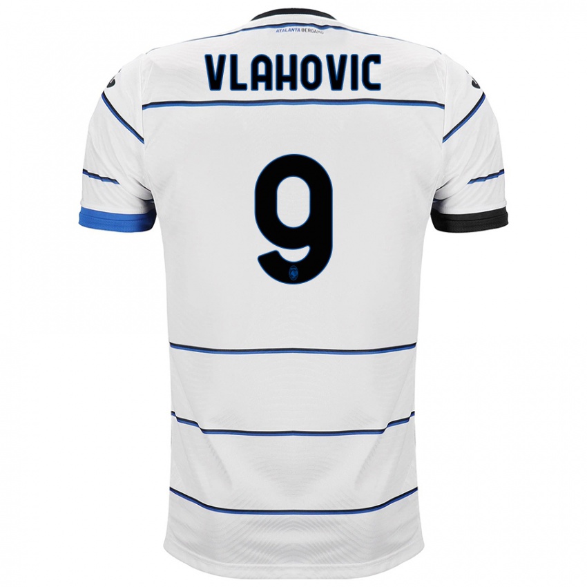 Kinder Vanja Vlahovic #9 Weiß Auswärtstrikot Trikot 2023/24 T-Shirt Österreich