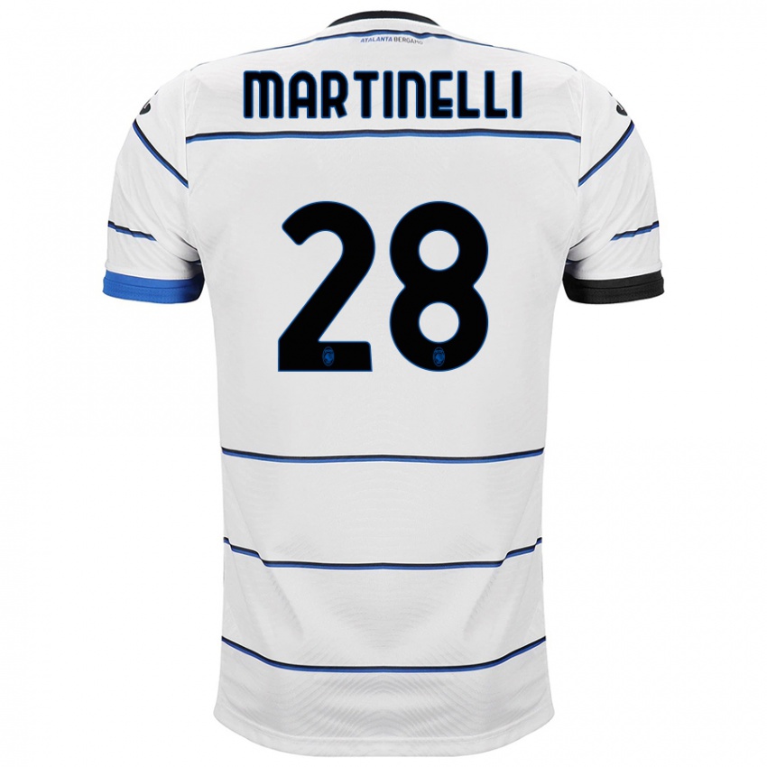 Kinder Gabriel Martinelli #28 Weiß Auswärtstrikot Trikot 2023/24 T-Shirt Österreich