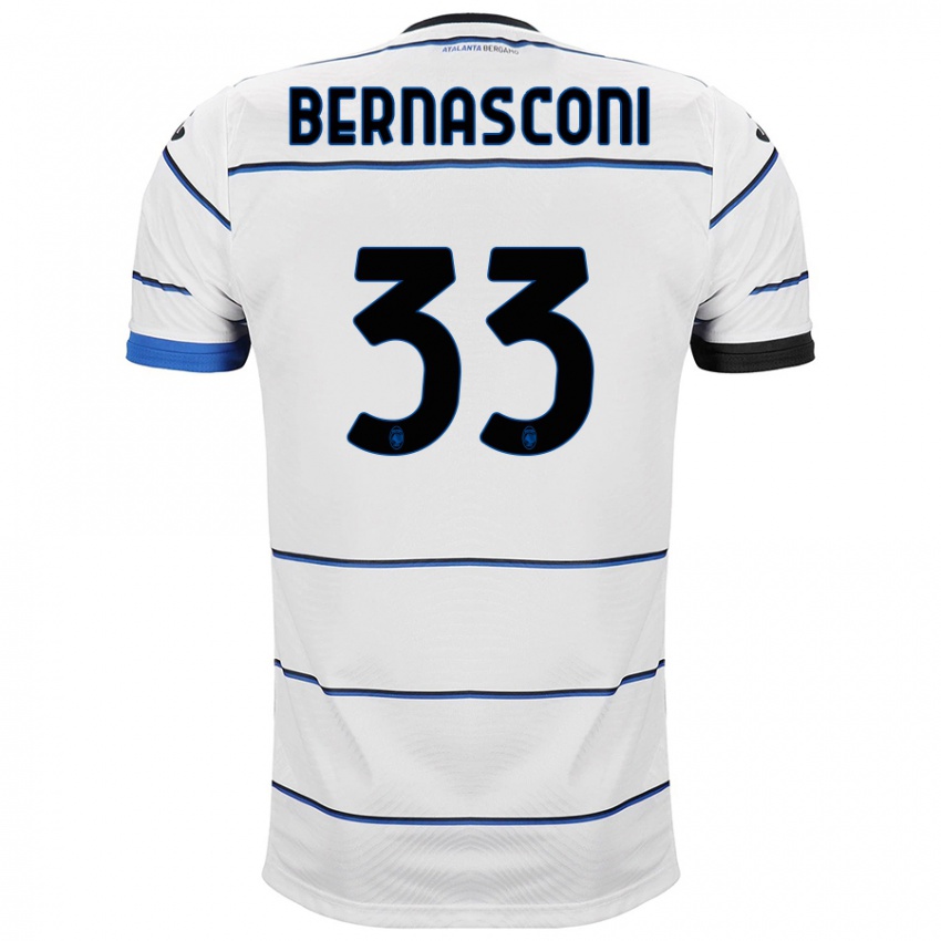 Kinder Lorenzo Bernasconi #33 Weiß Auswärtstrikot Trikot 2023/24 T-Shirt Österreich