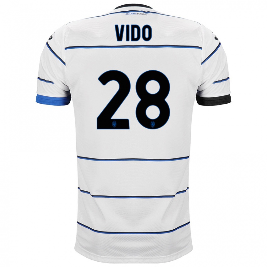 Kinder Luca Vido #28 Weiß Auswärtstrikot Trikot 2023/24 T-Shirt Österreich