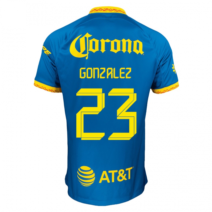 Kinder Itzel Gonzalez #23 Blau Auswärtstrikot Trikot 2023/24 T-Shirt Österreich