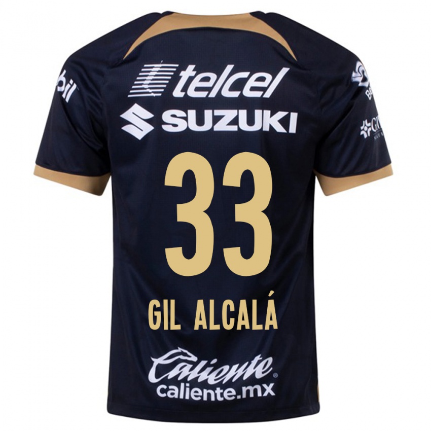 Kinder Gil Alcalá #33 Dunkelblau Auswärtstrikot Trikot 2023/24 T-Shirt Österreich