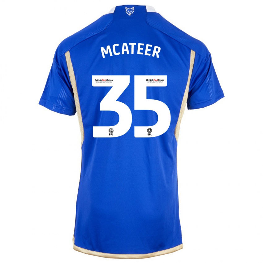 Herren Kasey Mcateer #35 Königsblau Heimtrikot Trikot 2023/24 T-Shirt Österreich