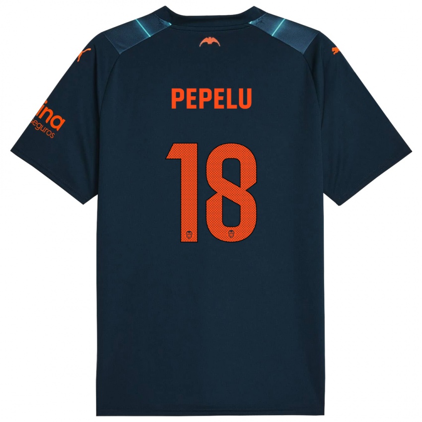 Herren Pepelu #18 Marineblau Auswärtstrikot Trikot 2023/24 T-Shirt Österreich