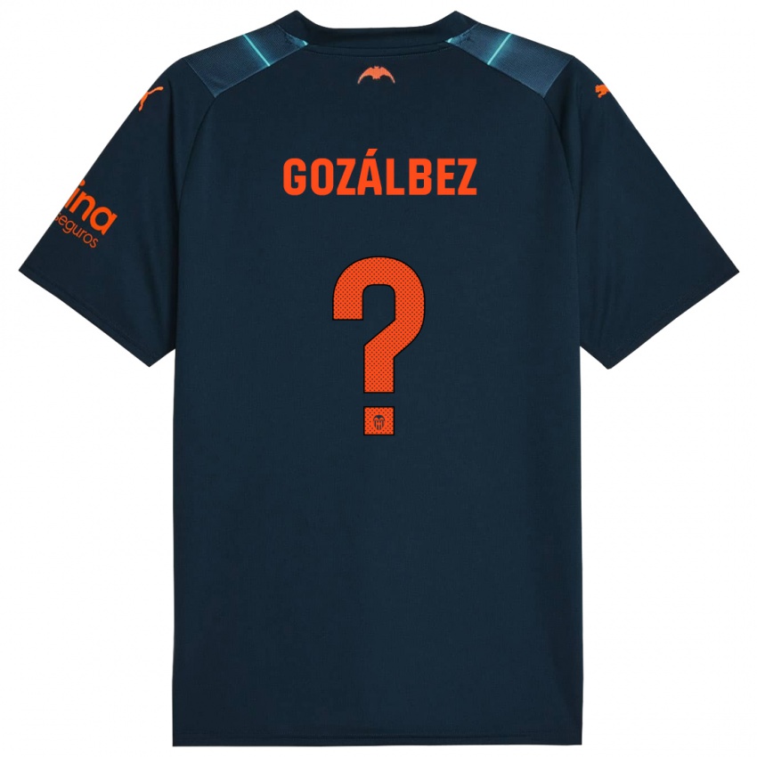 Herren Pablo Gozálbez #0 Marineblau Auswärtstrikot Trikot 2023/24 T-Shirt Österreich