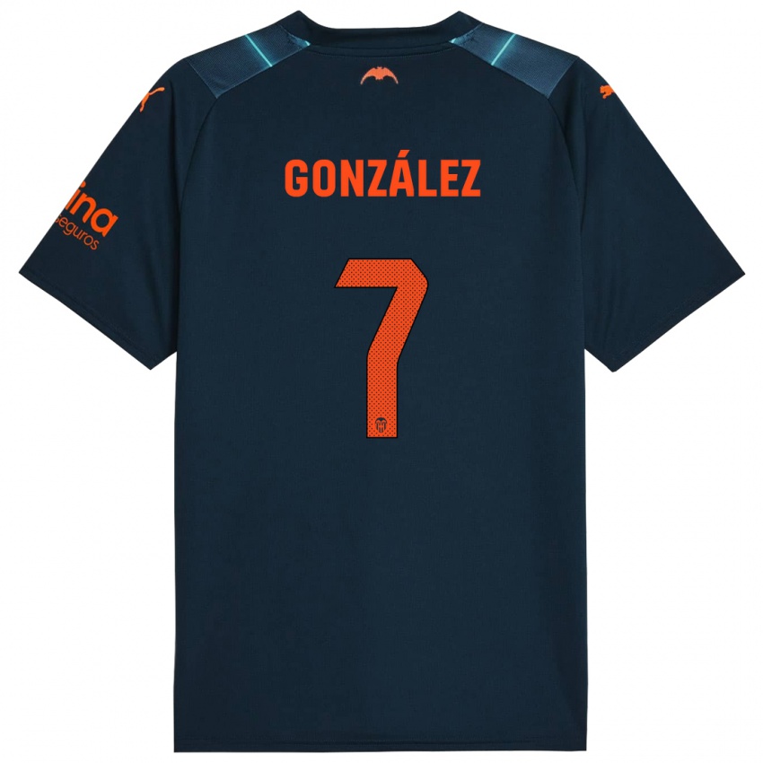 Herren Hugo González #7 Marineblau Auswärtstrikot Trikot 2023/24 T-Shirt Österreich