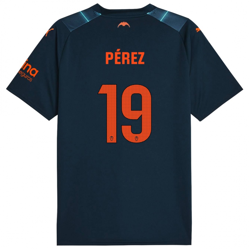 Herren Joselu Pérez #19 Marineblau Auswärtstrikot Trikot 2023/24 T-Shirt Österreich
