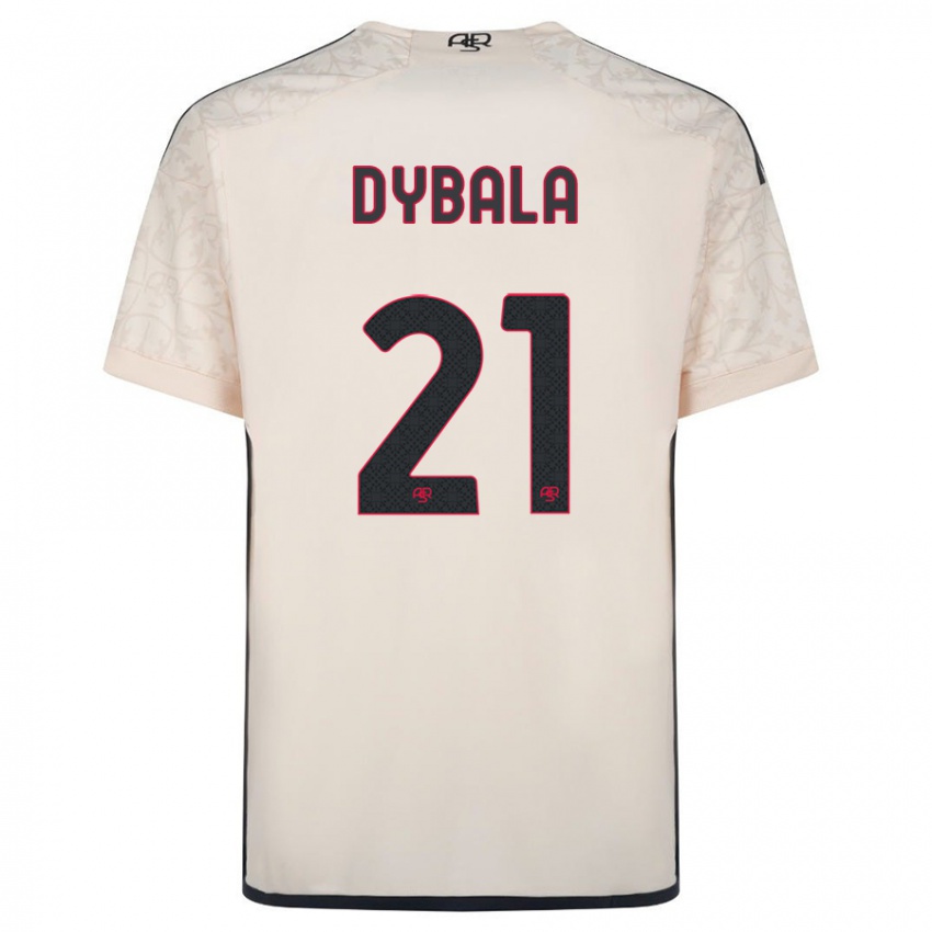 Damen Paulo Dybala #21 Cremefarben Auswärtstrikot Trikot 2023/24 T-Shirt Österreich