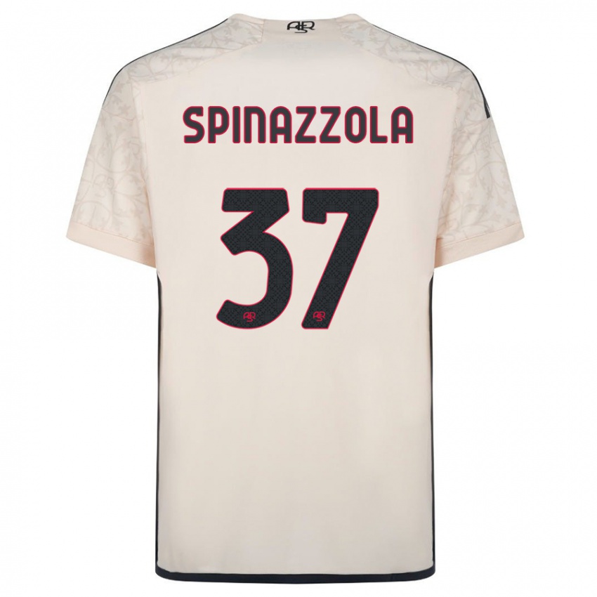 Damen Leonardo Spinazzola #37 Cremefarben Auswärtstrikot Trikot 2023/24 T-Shirt Österreich