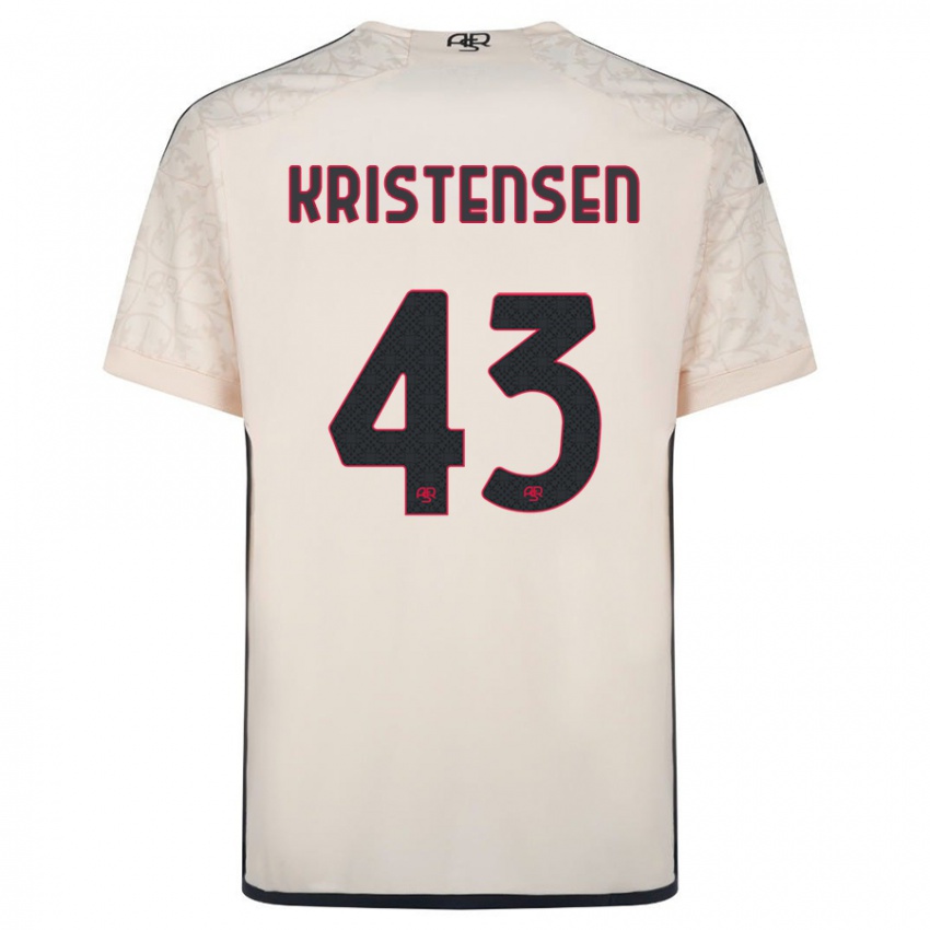 Damen Rasmus Kristensen #43 Cremefarben Auswärtstrikot Trikot 2023/24 T-Shirt Österreich