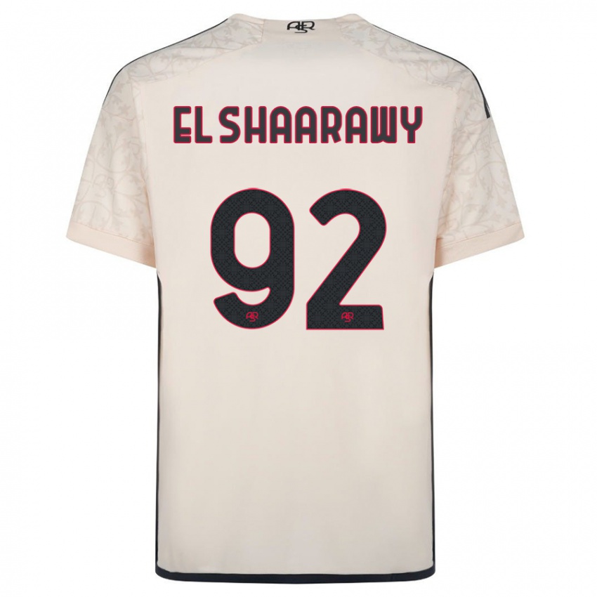 Damen Stephan El Shaarawy #92 Cremefarben Auswärtstrikot Trikot 2023/24 T-Shirt Österreich