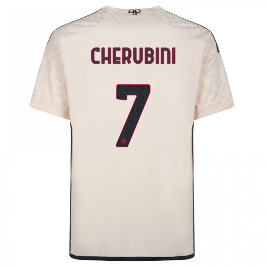 Damen Luigi Cherubini #7 Cremefarben Auswärtstrikot Trikot 2023/24 T-Shirt Österreich