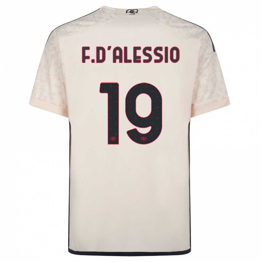 Damen Francesco D'alessio #19 Cremefarben Auswärtstrikot Trikot 2023/24 T-Shirt Österreich