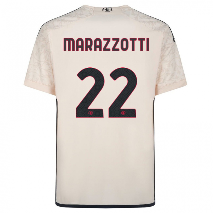 Damen Fabrizio Marazzotti #22 Cremefarben Auswärtstrikot Trikot 2023/24 T-Shirt Österreich