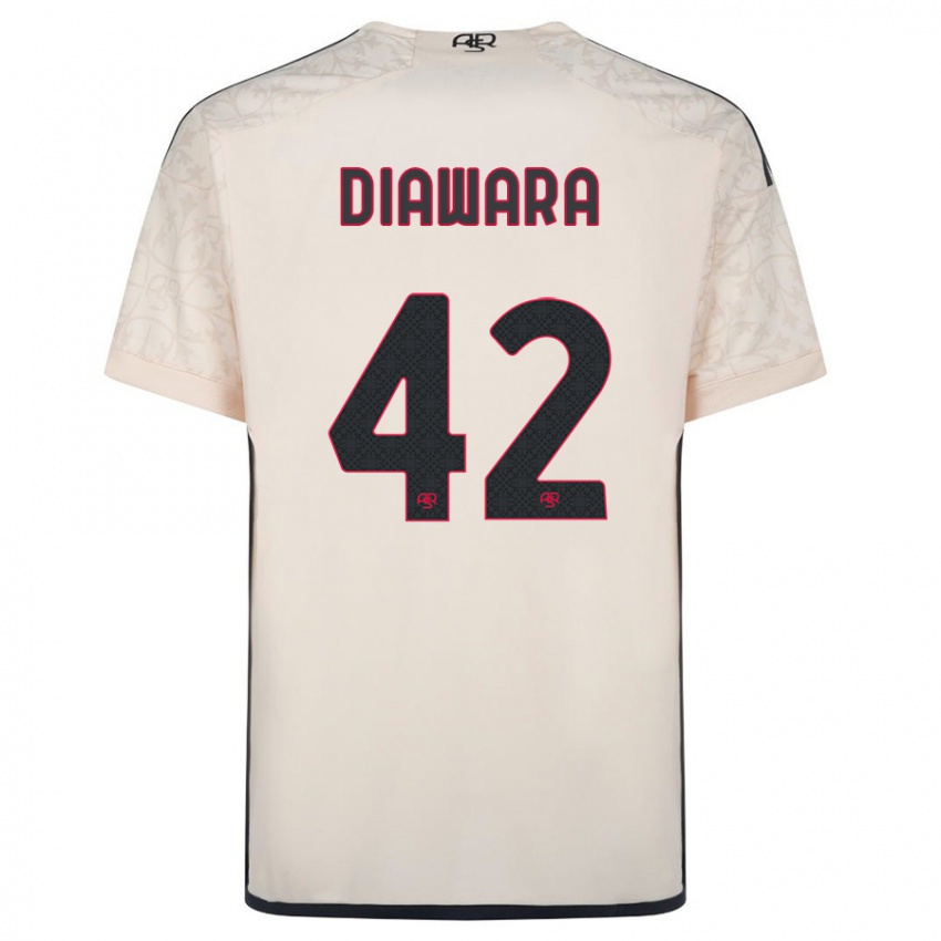 Damen Amadou Diawara #42 Cremefarben Auswärtstrikot Trikot 2023/24 T-Shirt Österreich