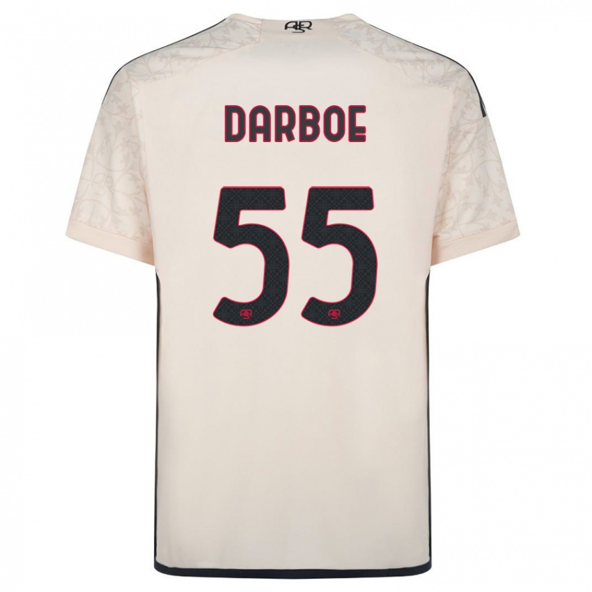 Damen Ebrima Darboe #55 Cremefarben Auswärtstrikot Trikot 2023/24 T-Shirt Österreich