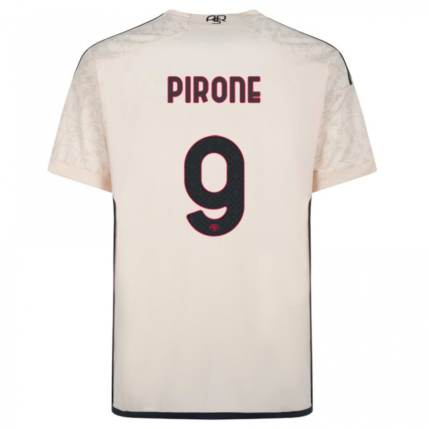 Damen Valeria Pirone #9 Cremefarben Auswärtstrikot Trikot 2023/24 T-Shirt Österreich