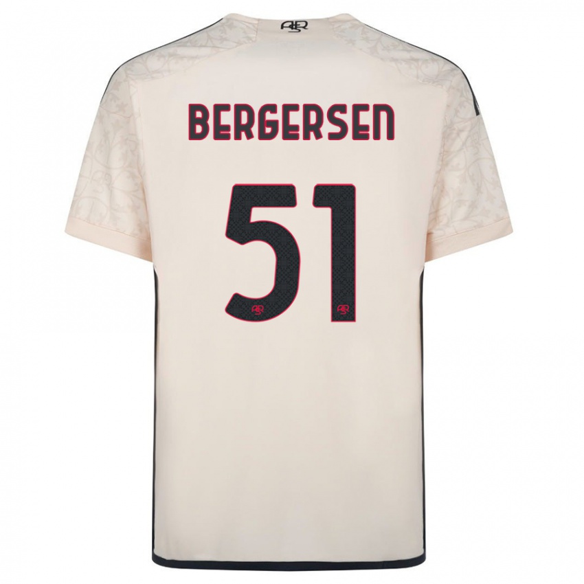 Damen Mina Bergersen #51 Cremefarben Auswärtstrikot Trikot 2023/24 T-Shirt Österreich