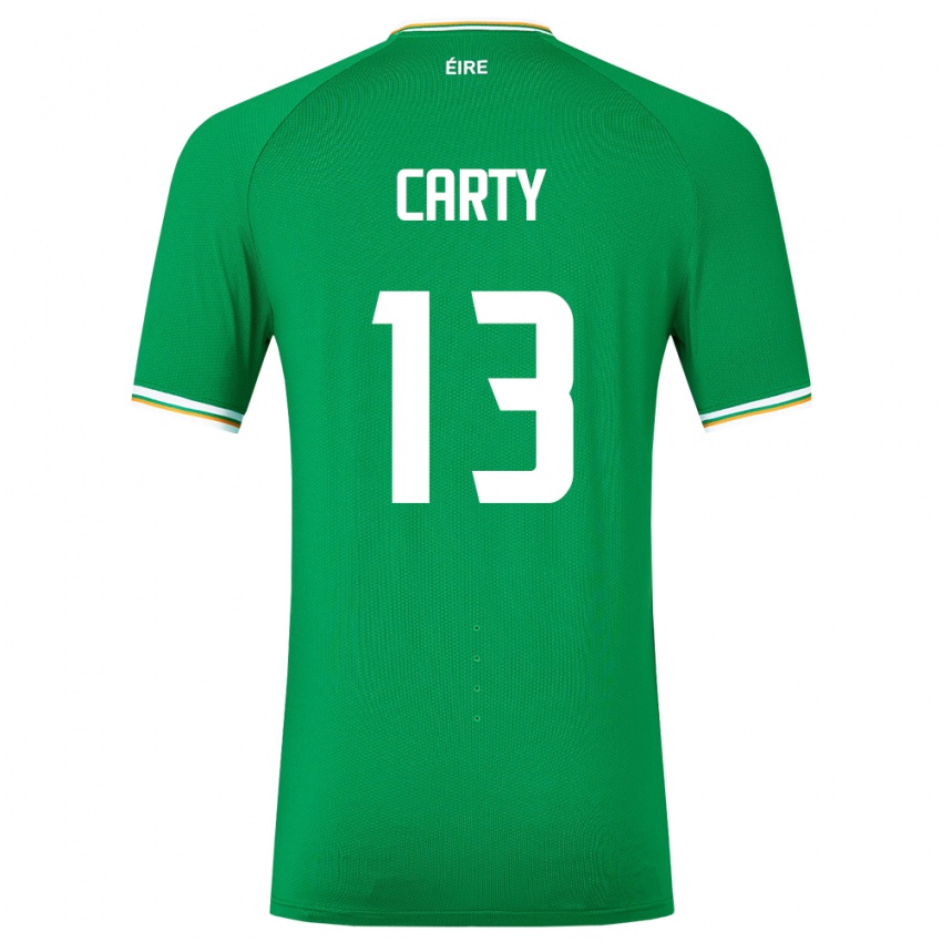 Kinder Irische Conor Carty #13 Grün Heimtrikot Trikot 24-26 T-Shirt Österreich