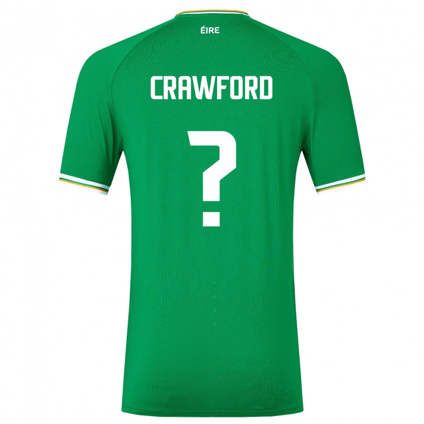 Kinder Irische James Crawford #0 Grün Heimtrikot Trikot 24-26 T-Shirt Österreich