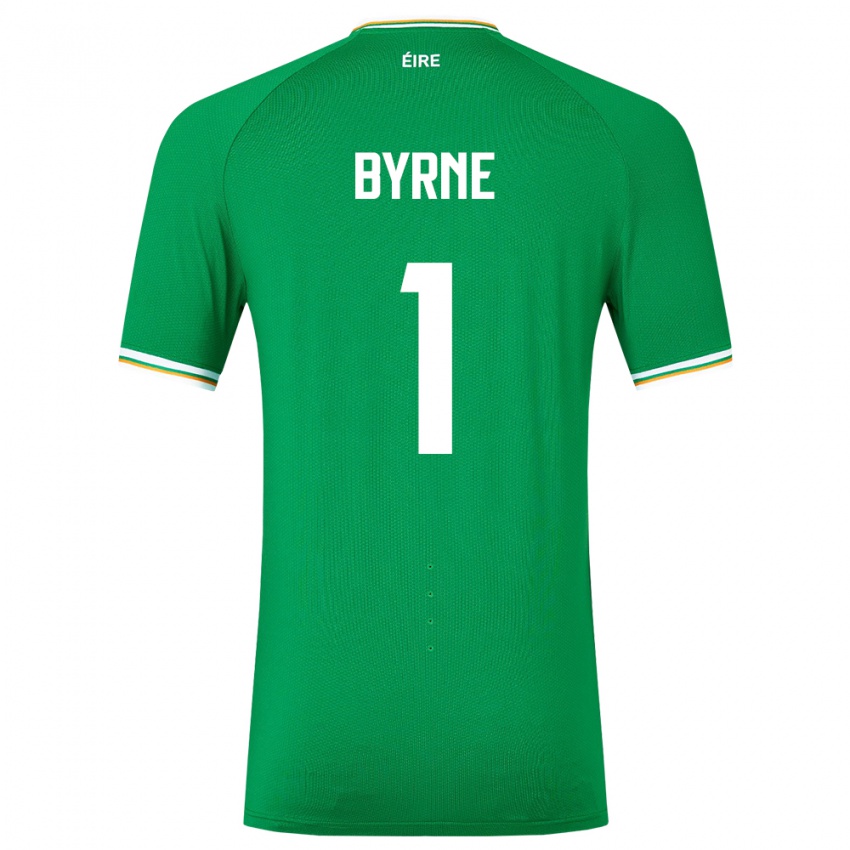 Kinder Irische Reece Byrne #1 Grün Heimtrikot Trikot 24-26 T-Shirt Österreich