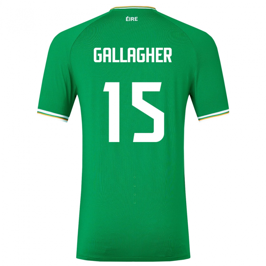 Kinder Irische Oisín Gallagher #15 Grün Heimtrikot Trikot 24-26 T-Shirt Österreich