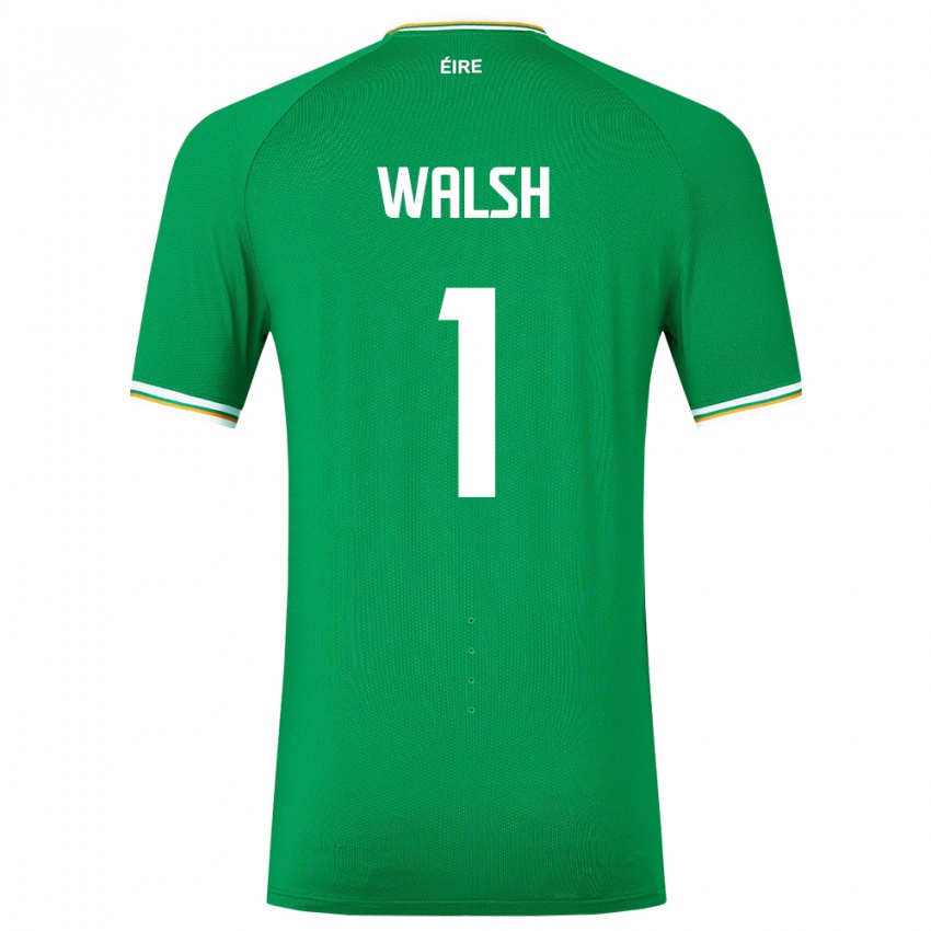 Kinder Irische Conor Walsh #1 Grün Heimtrikot Trikot 24-26 T-Shirt Österreich