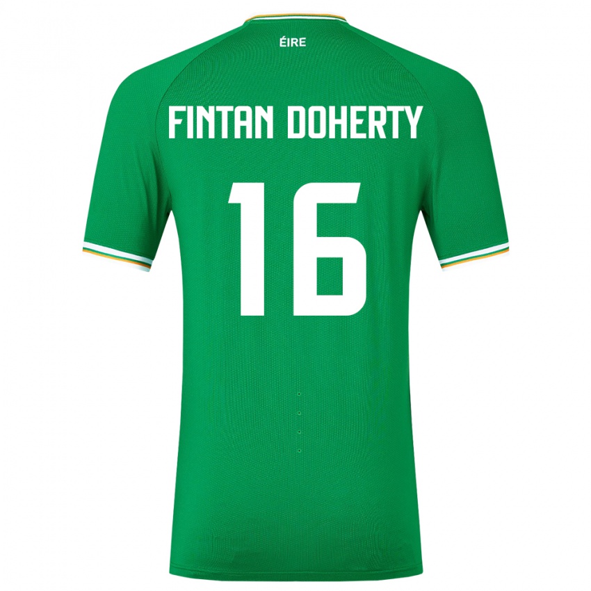 Kinder Irische Fintan Doherty #16 Grün Heimtrikot Trikot 24-26 T-Shirt Österreich