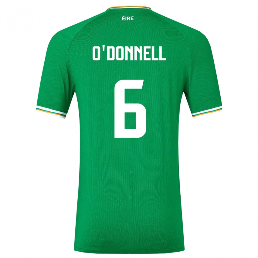 Kinder Irische Luke O'donnell #6 Grün Heimtrikot Trikot 24-26 T-Shirt Österreich