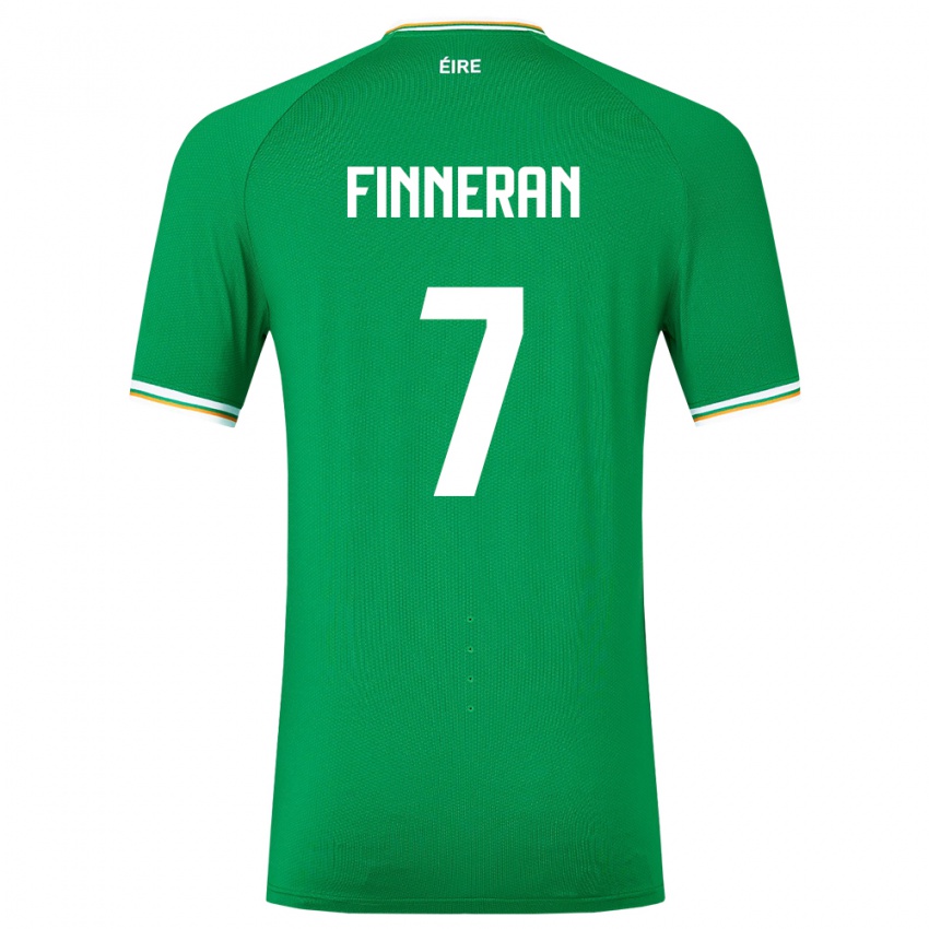 Kinder Irische Rory Finneran #7 Grün Heimtrikot Trikot 24-26 T-Shirt Österreich