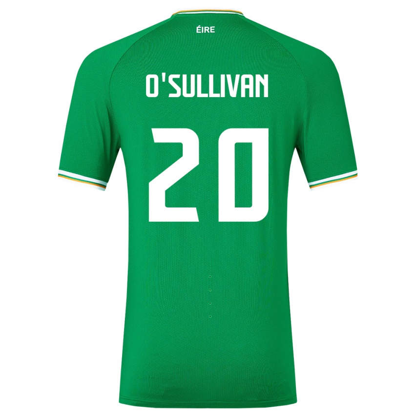 Kinder Irische Cathal O'sullivan #20 Grün Heimtrikot Trikot 24-26 T-Shirt Österreich