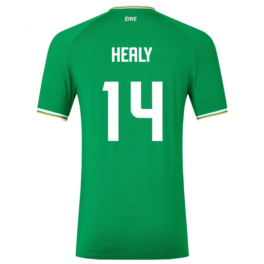 Kinder Irische Freya Healy #14 Grün Heimtrikot Trikot 24-26 T-Shirt Österreich