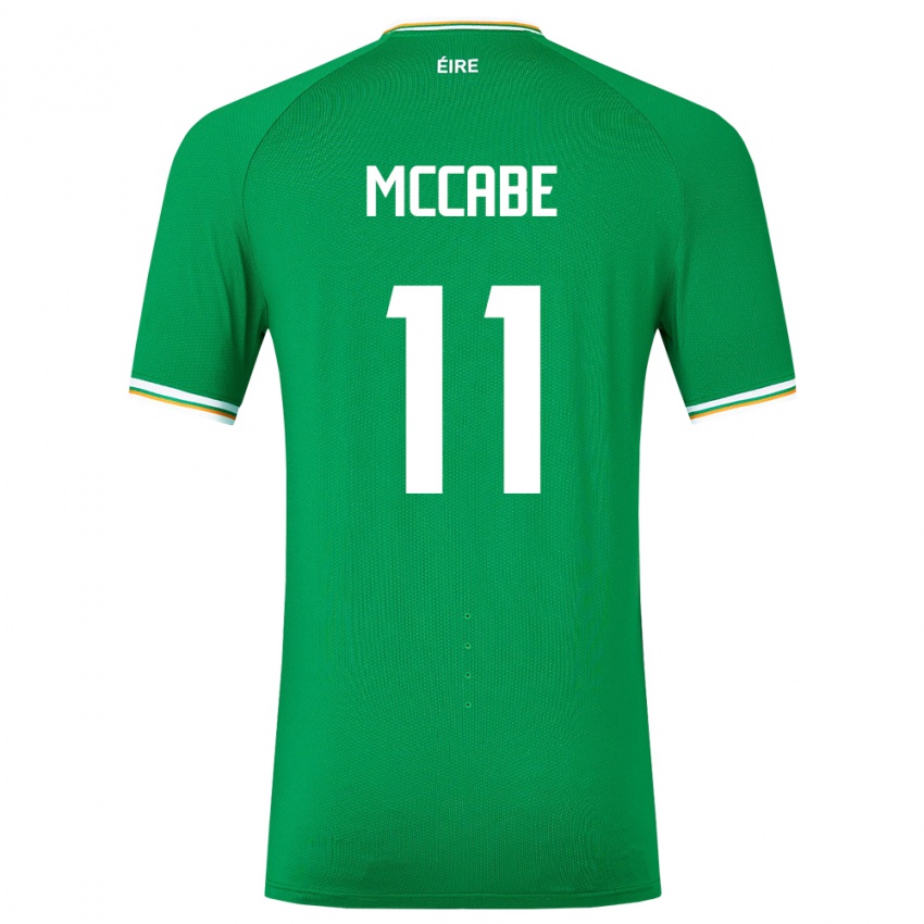 Kinder Irische Katie Mccabe #11 Grün Heimtrikot Trikot 24-26 T-Shirt Österreich