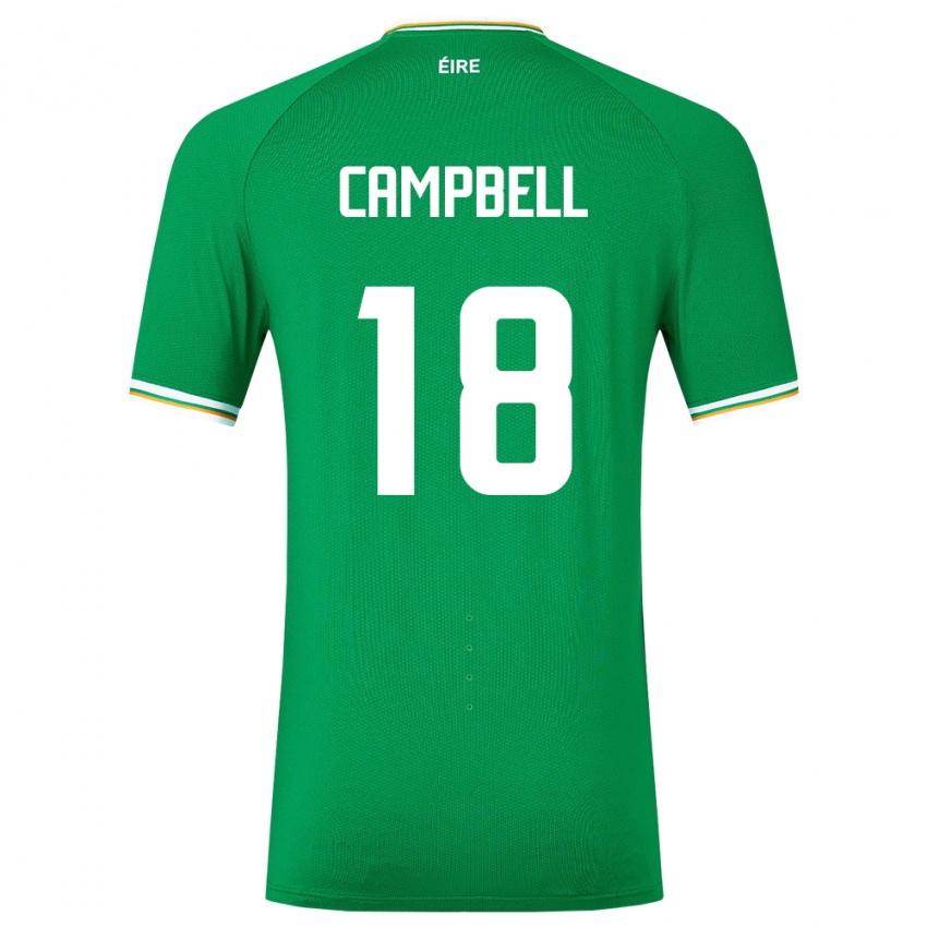 Kinder Irische Megan Campbell #18 Grün Heimtrikot Trikot 24-26 T-Shirt Österreich