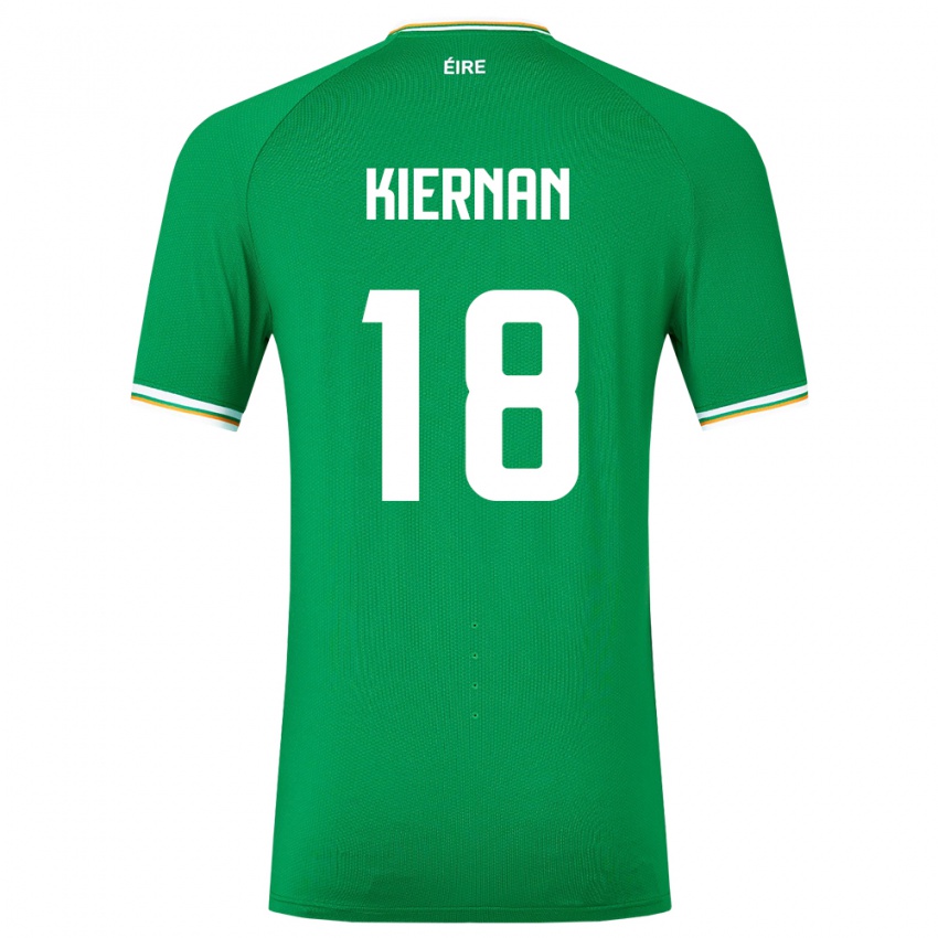 Kinder Irische Leanne Kiernan #18 Grün Heimtrikot Trikot 24-26 T-Shirt Österreich