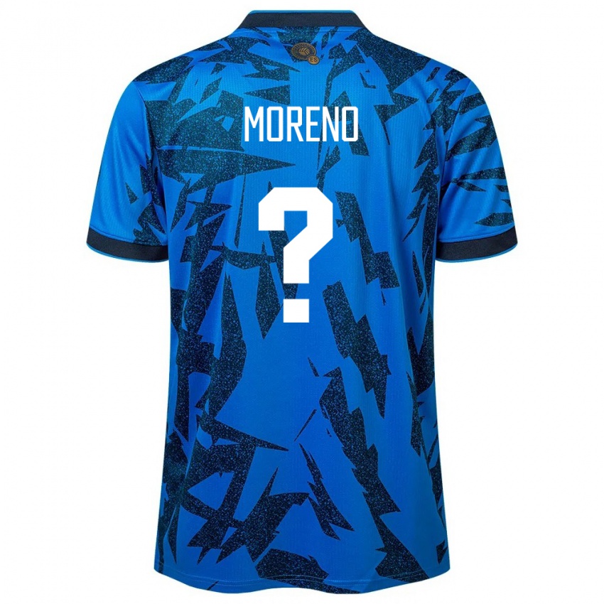 Kinder El Salvador Amando Moreno #0 Blau Heimtrikot Trikot 24-26 T-Shirt Österreich