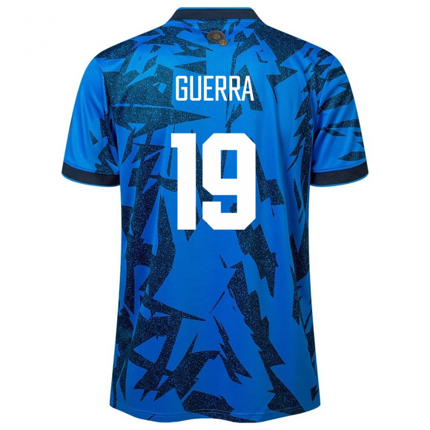 Kinder El Salvador Steven Guerra #19 Blau Heimtrikot Trikot 24-26 T-Shirt Österreich