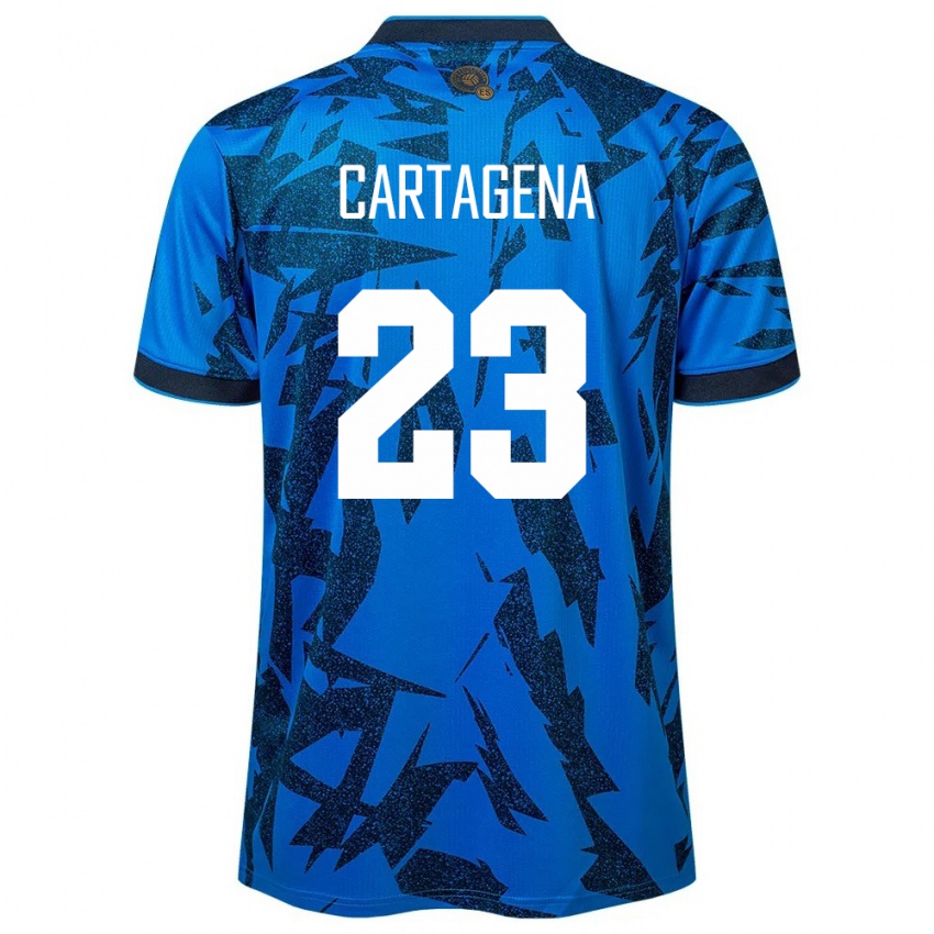 Kinder El Salvador Melvin Cartagena #23 Blau Heimtrikot Trikot 24-26 T-Shirt Österreich