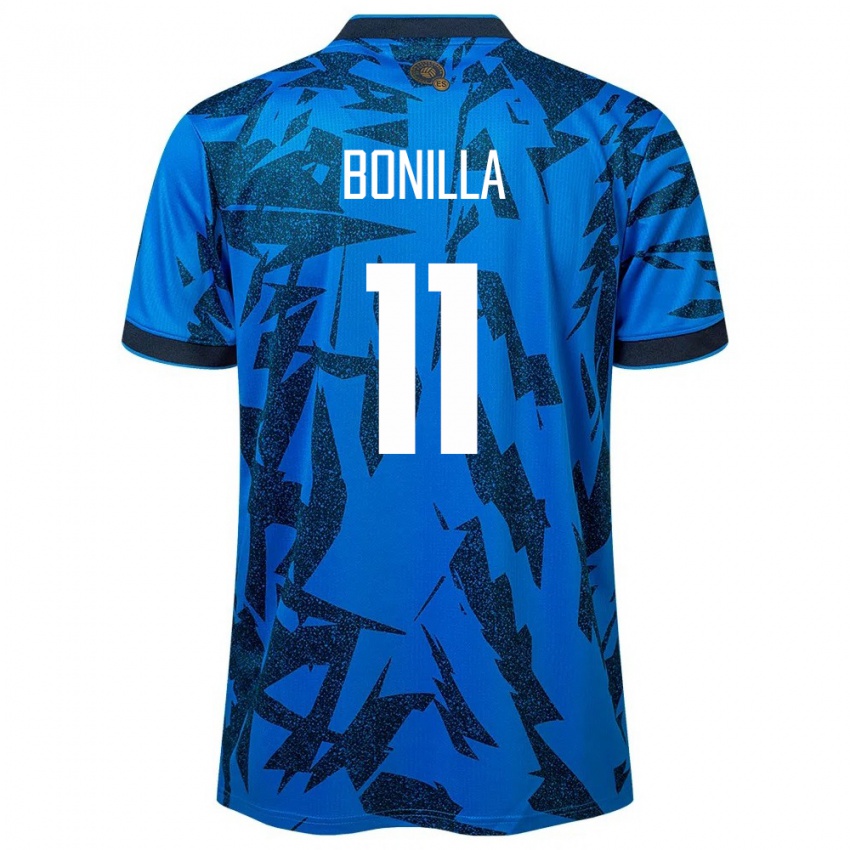 Kinder El Salvador Jarell Bonilla #11 Blau Heimtrikot Trikot 24-26 T-Shirt Österreich