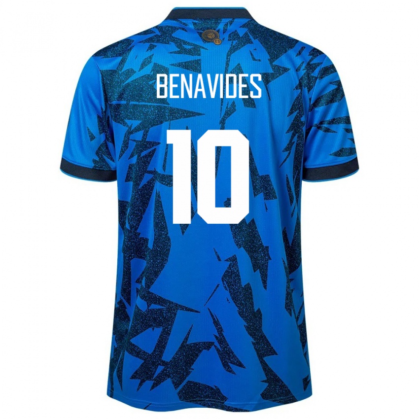 Kinder El Salvador Matthew Benavides #10 Blau Heimtrikot Trikot 24-26 T-Shirt Österreich