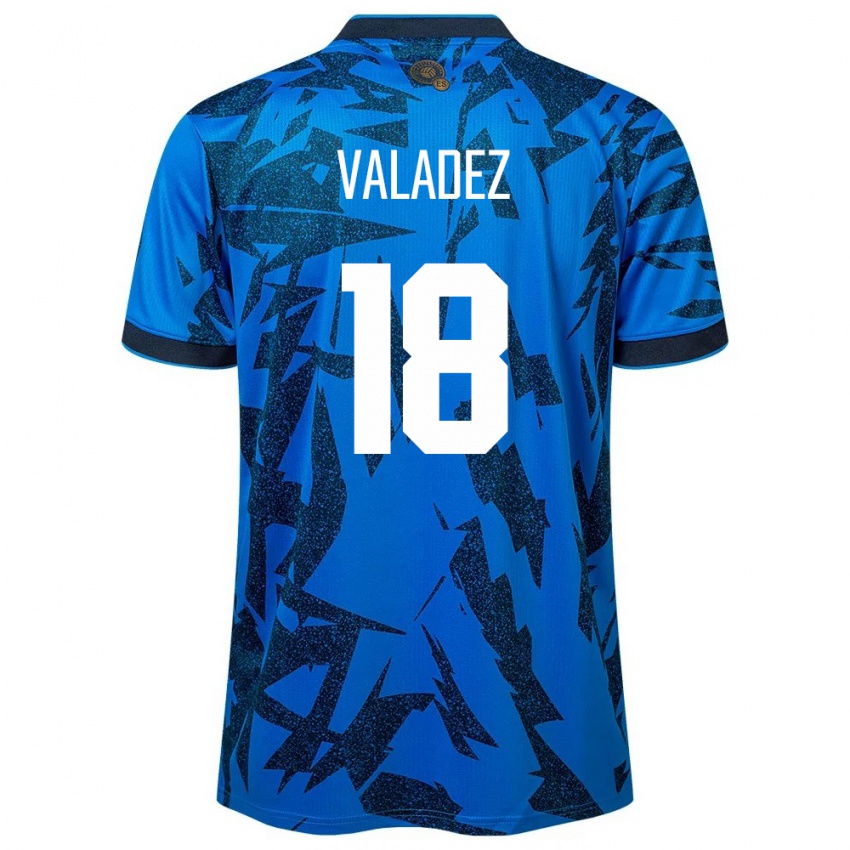 Kinder El Salvador Samantha Valadez #18 Blau Heimtrikot Trikot 24-26 T-Shirt Österreich