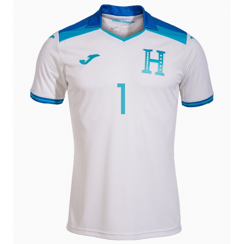 Kinder Honduras Juergen García #1 Weiß Heimtrikot Trikot 24-26 T-Shirt Österreich