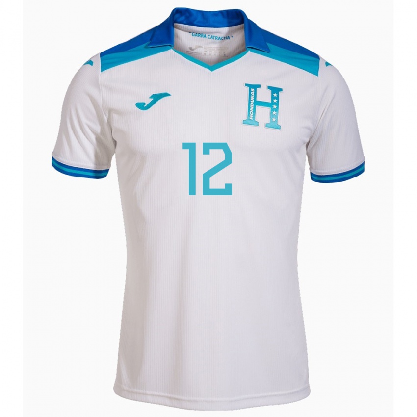 Kinder Honduras Yeison Mejía #12 Weiß Heimtrikot Trikot 24-26 T-Shirt Österreich